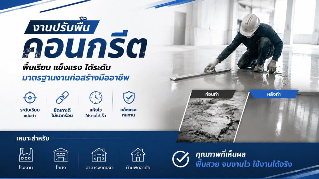 งานปรับพื้นคอนกรีต