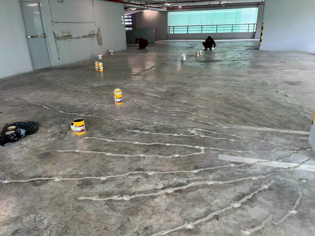บริการซ่อมรอยร้าวคอนกรีต ด้วยระบบ Epoxy Injection