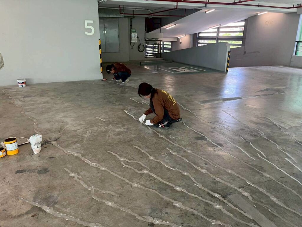บริการซ่อมรอยร้าวคอนกรีต ด้วยระบบ Epoxy Injection