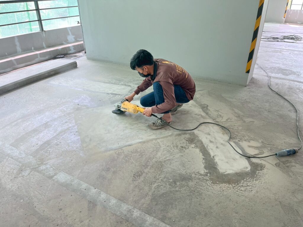 บริการปรับพื้นคอนกรีตและซ่อมพื้นชำรุด