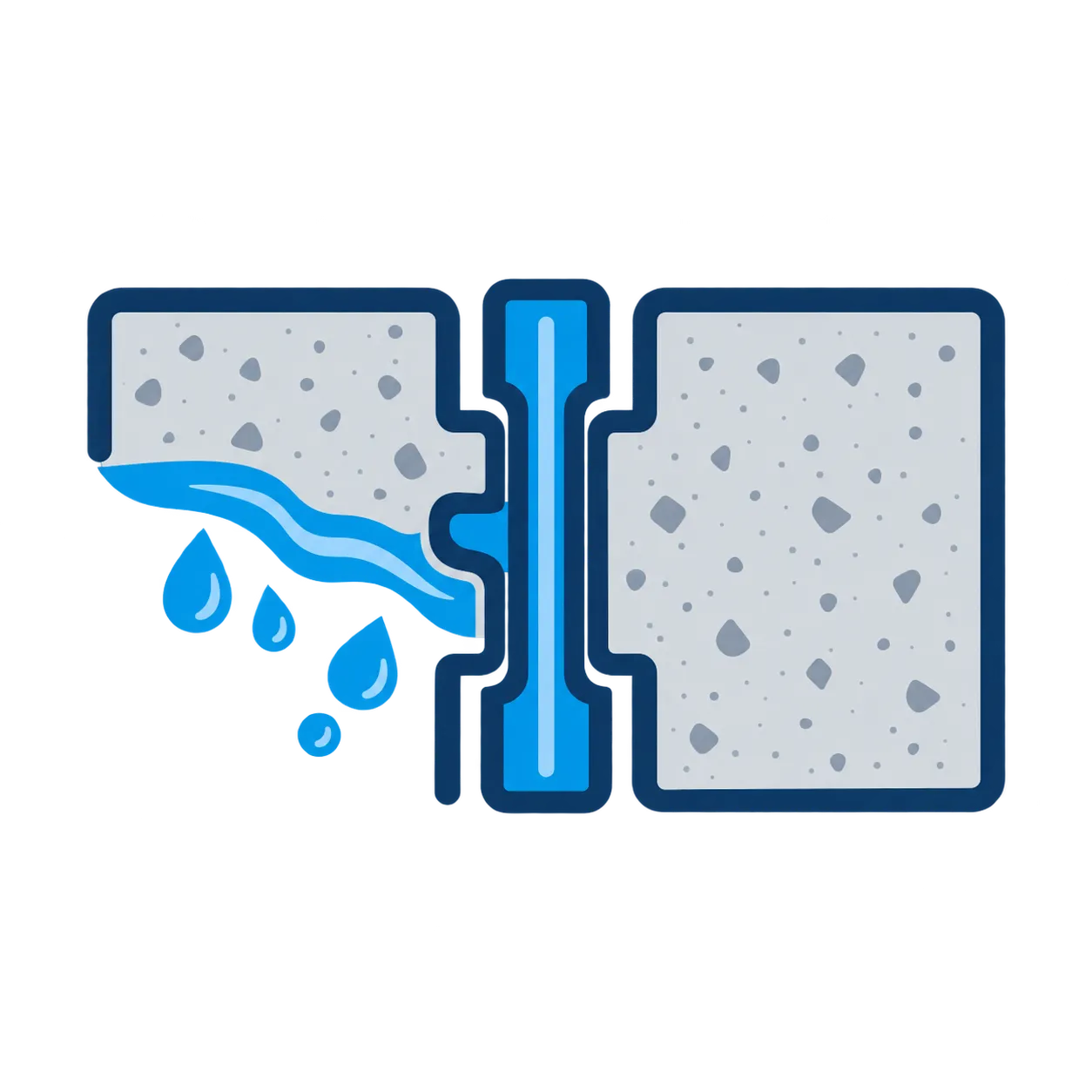 concrete leak stopping